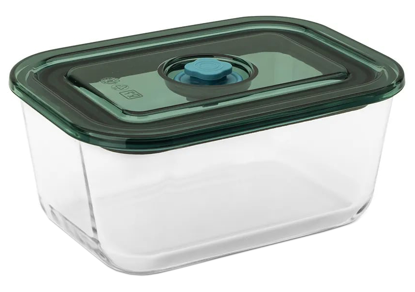 Контейнер для хранения продуктов Atmosphere Emerald жаропрочный с вакуумной крышкой 1,4 л