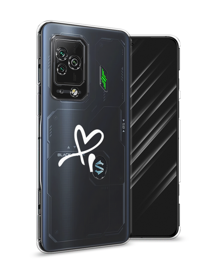 

Чехол Awog на Xiaomi Black Shark 5 Pro "Сердечко минимализм", Разноцветный, 314150-6