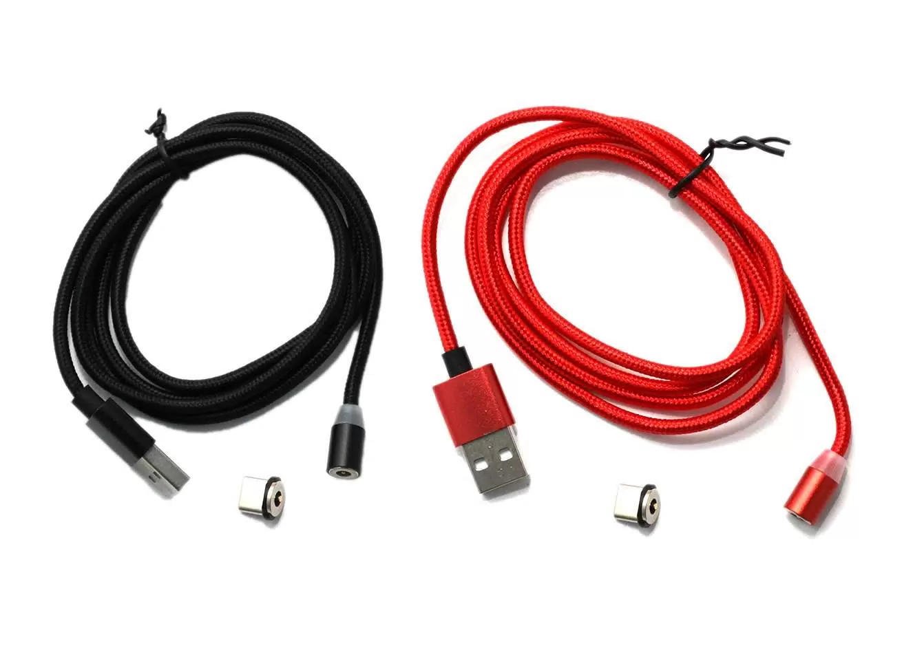 

Кабель USB Type-C - USB 1 м (2 шт красный + черный)