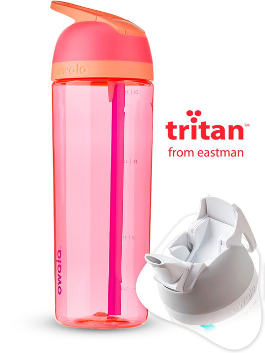 фото Спортивная бутылка owala для воды с трубочкой flip tritan, 739 мл
