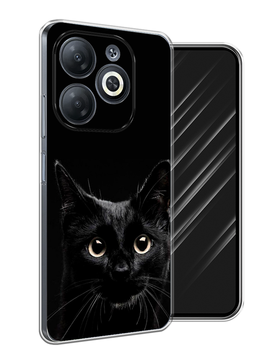 

Чехол Awog на Infinix Smart 8/8 HD/Hot 40i "Добрый кот", Черный, 3105650-1