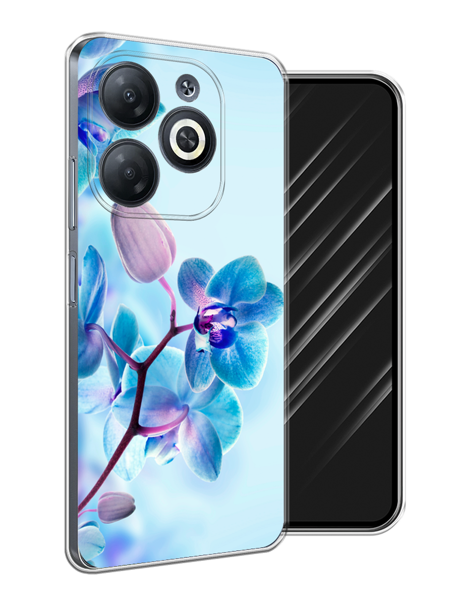 

Чехол Awog на Infinix Smart 8/8 HD/Hot 40i "Голубая орхидея", Голубой;синий;фиолетовый, 3105650-1