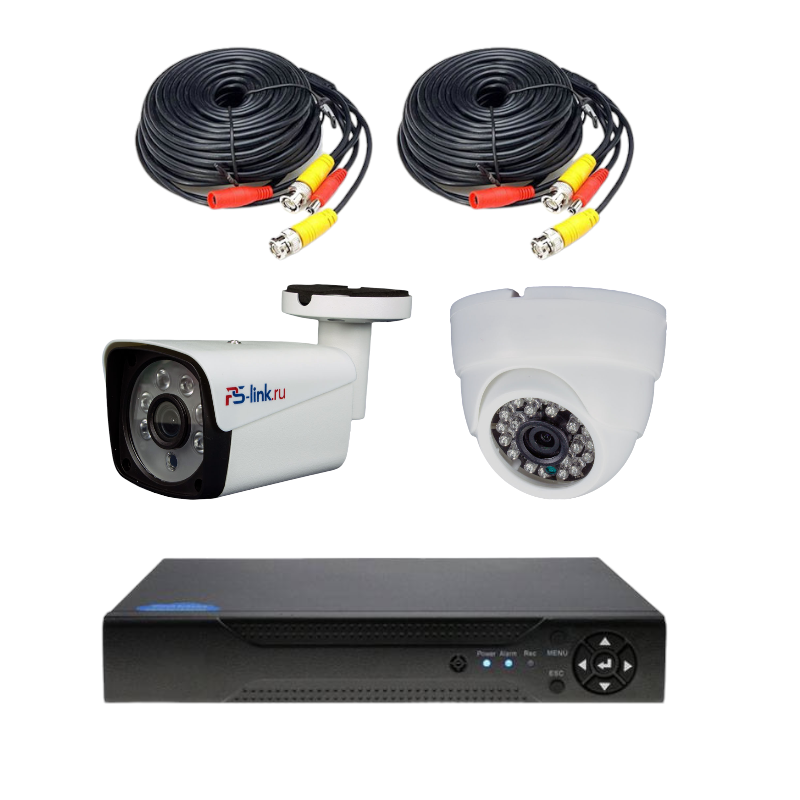 Комплект видеонаблюдения AHD 2Мп Ps-Link KIT-B202HD 1 камера для помещения 1 для улицы раскраска пластилином каляка маляка жители африки 4 картинки 20x20