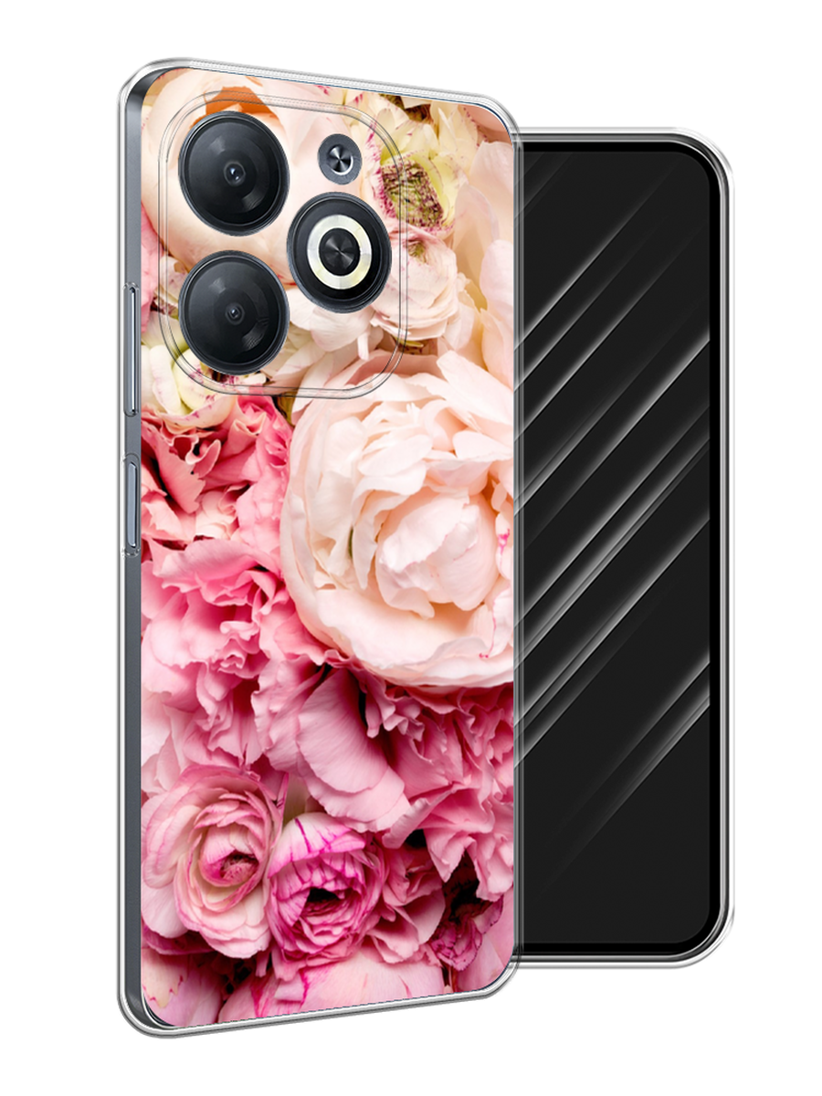 

Чехол Awog на Infinix Smart 8/8 HD/Hot 40i "Пионы яркие", Розовый, 3105650-1