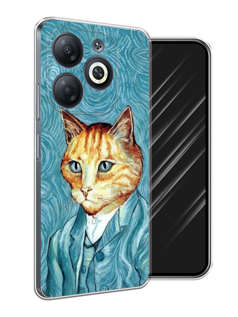 

Чехол Awog на Infinix Smart 8/8 HD/Hot 40i "Кот Ван Гог", Голубой;коричневый, 3105650-1