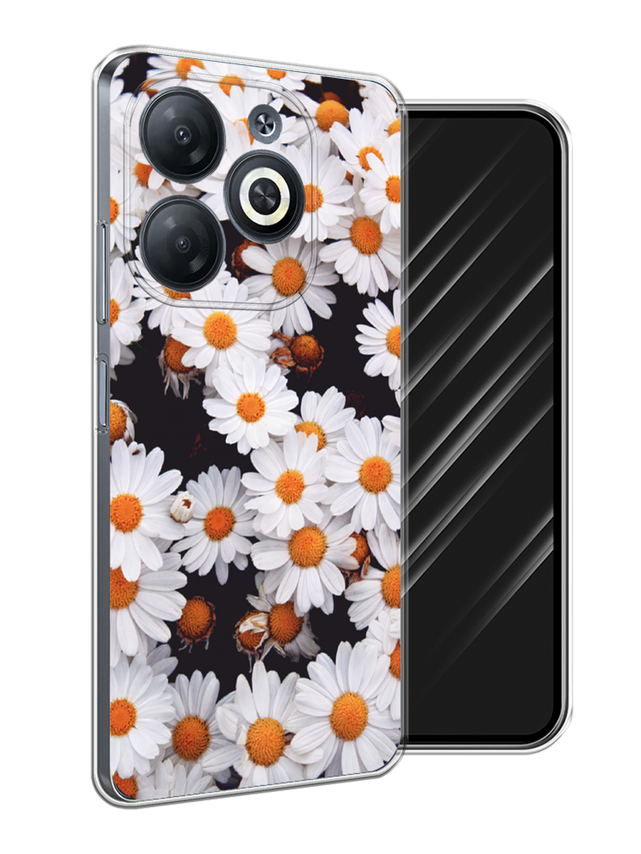 

Чехол Awog на Infinix Smart 8/8 HD/Hot 40i "Ромашковое поле", Белый, 3105650-1