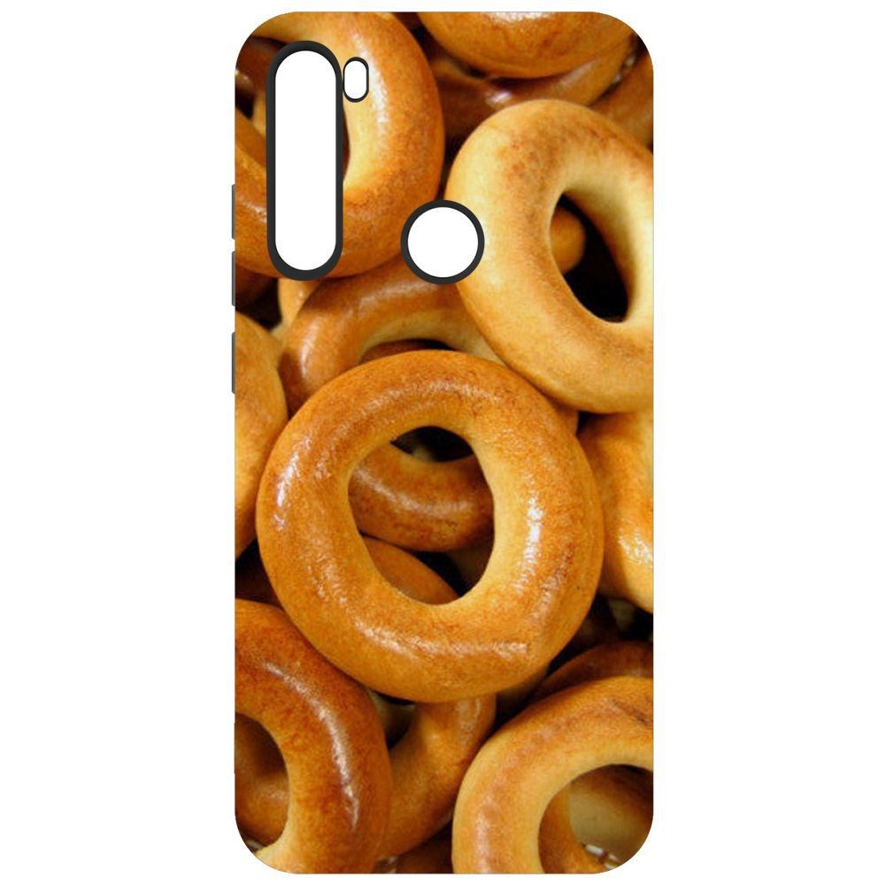 

Чехол-накладка Krutoff Soft Case Сушки для Xiaomi Redmi Note 8/Note 8 (2021), Черный