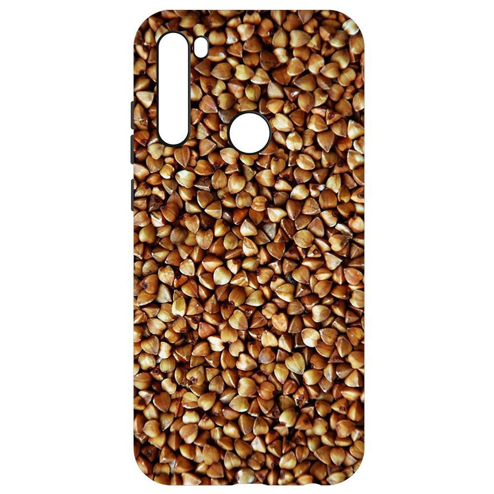 

Чехол-накладка Krutoff Soft Case Гречка для Xiaomi Redmi Note 8T, Черный