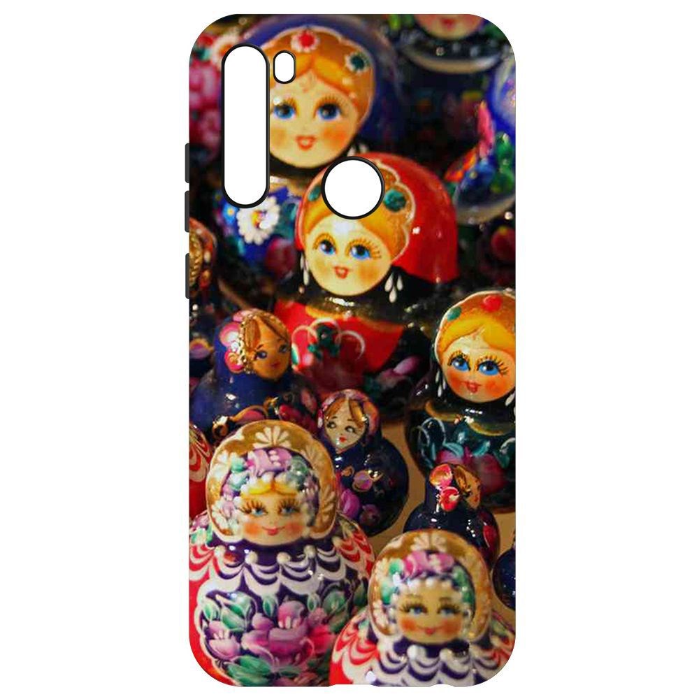 

Чехол-накладка Krutoff Soft Case Матрешка для Xiaomi Redmi Note 8T, Черный