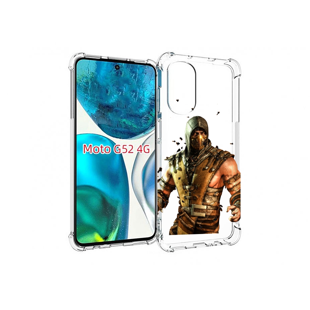 

Чехол MyPads Mortal Kombat scorpion для Motorola Moto G82 / Moto G52, Прозрачный, Tocco