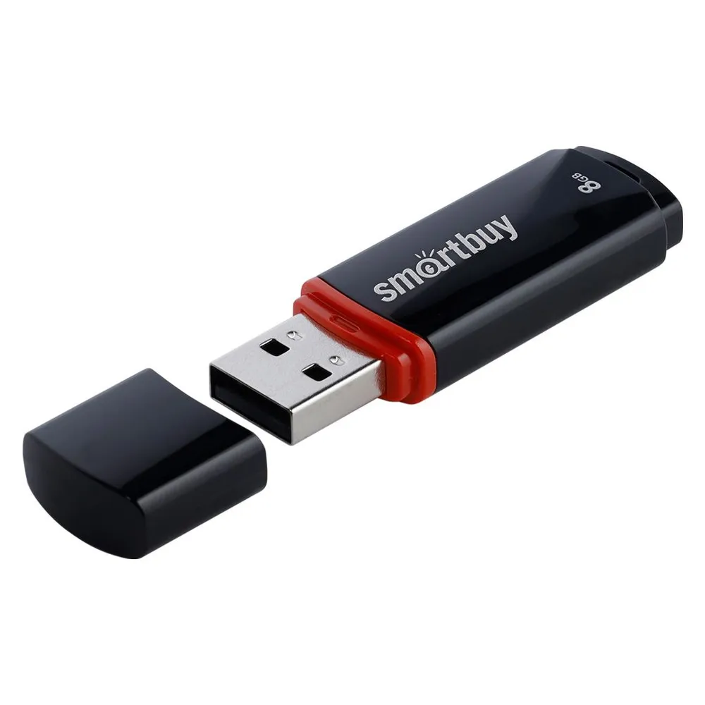 

Флешка Smartbuy Crown Black, 8 Гб, USB2.0