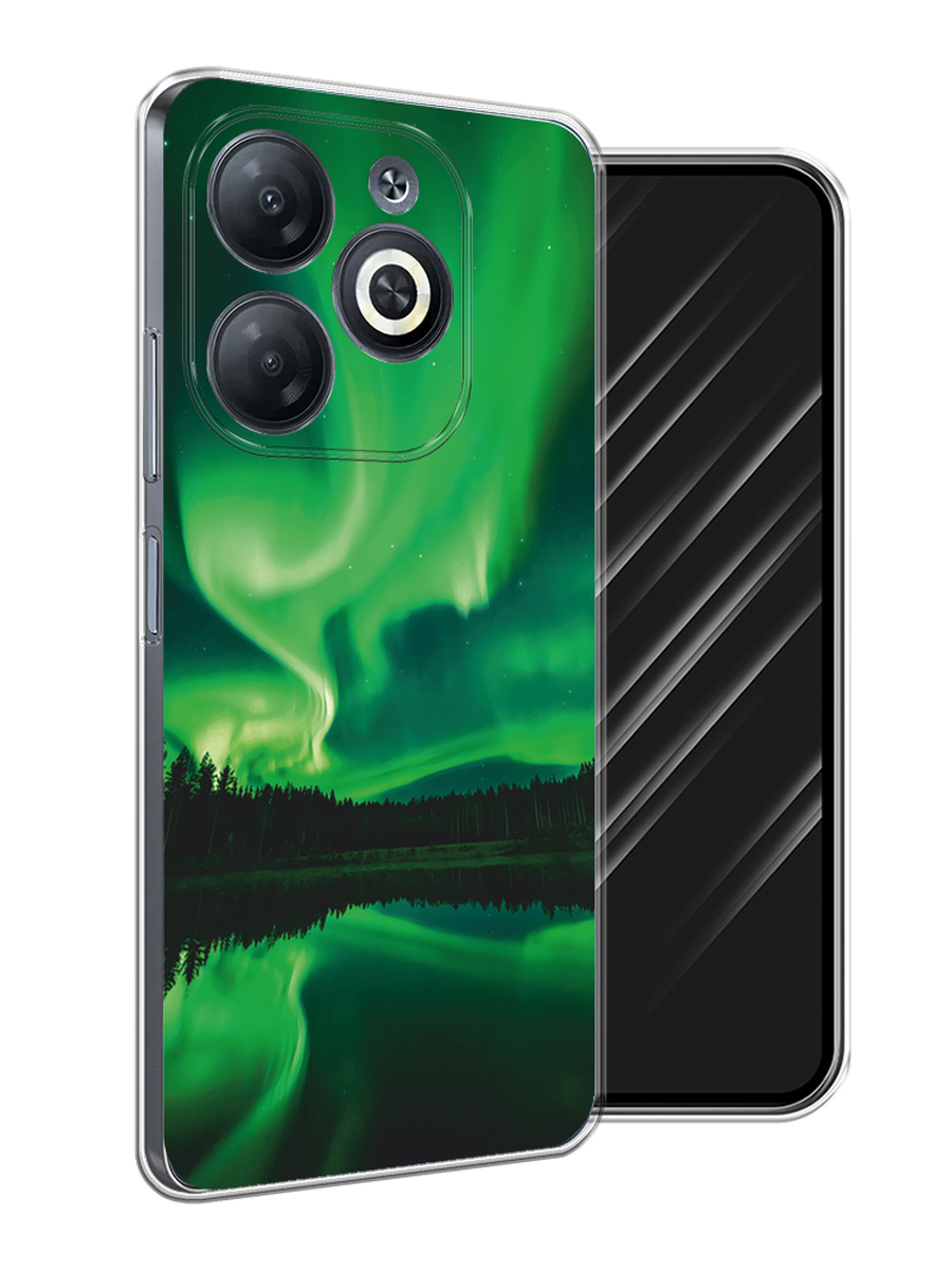 

Чехол Awog на Infinix Smart 8/8 HD/Hot 40i "Ночные пейзажи 7", Зеленый;черный, 3105650-1