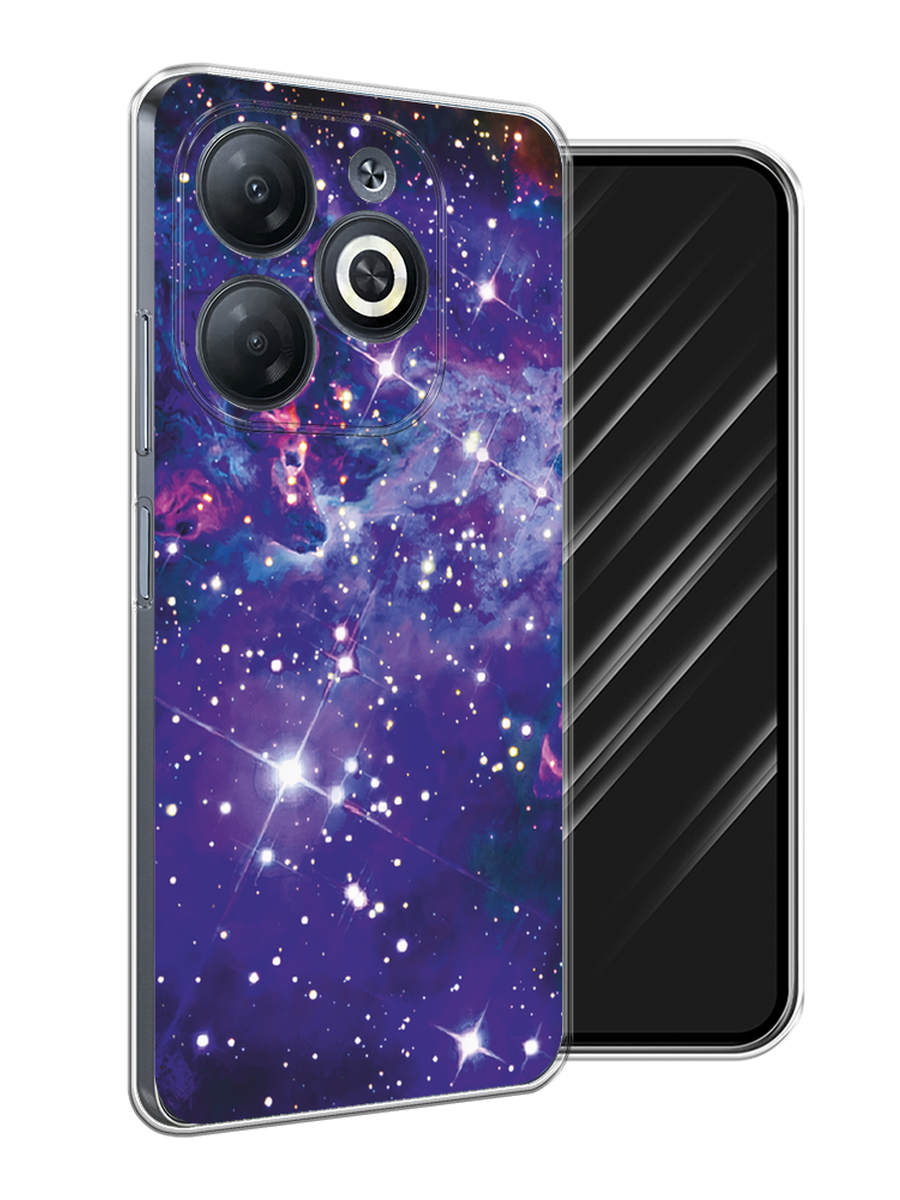 

Чехол Awog на Infinix Smart 8/8 HD/Hot 40i "Яркая галактика", Фиолетовый, 3105650-1