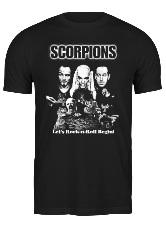 

Футболка мужская Printio Scorpions band черная XL, Черный, Scorpions band