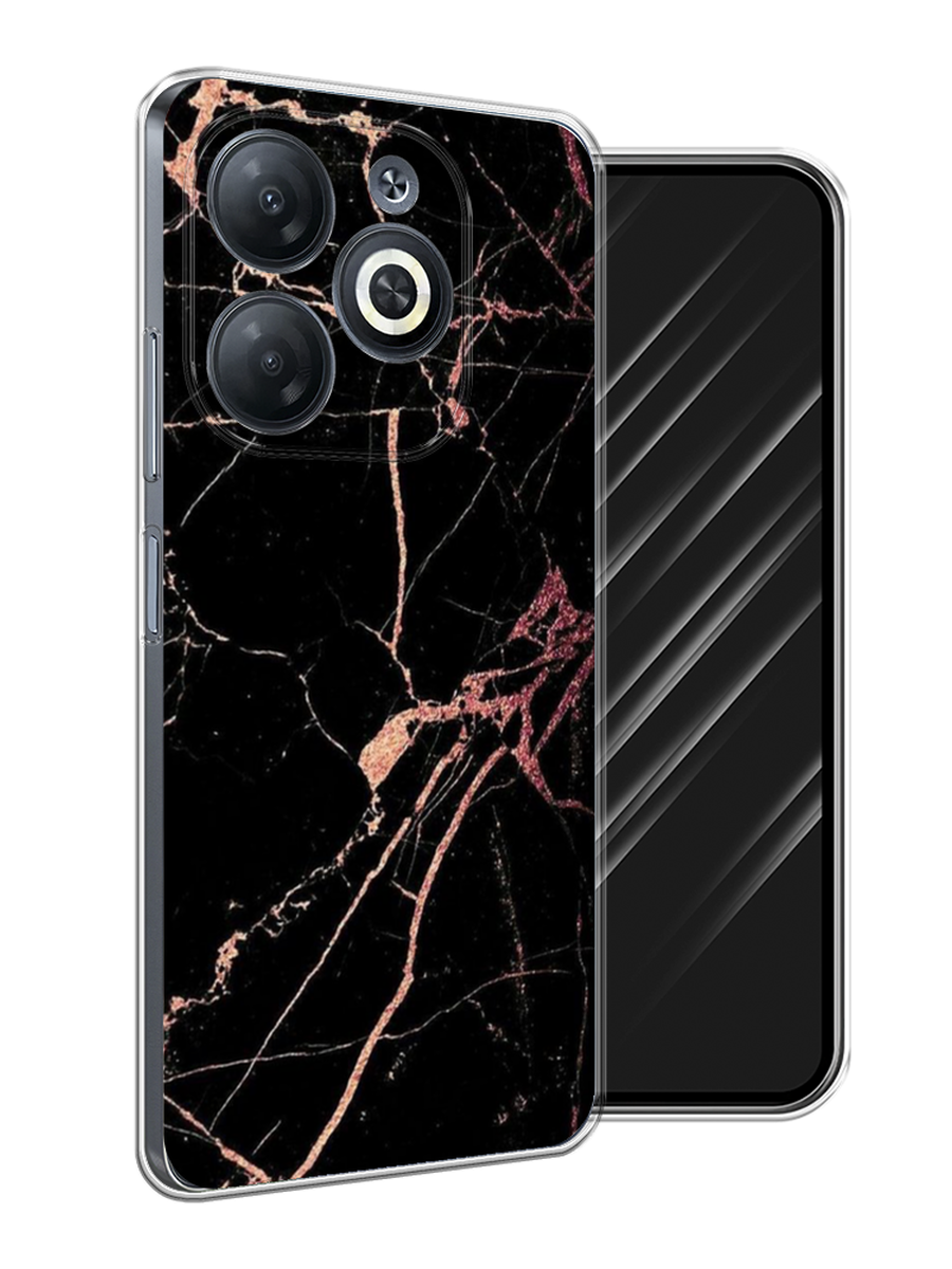 

Чехол Awog на Infinix Smart 8/8 HD/Hot 40i "Мрамор розовое золото", Черный;розовый, 3105650-1