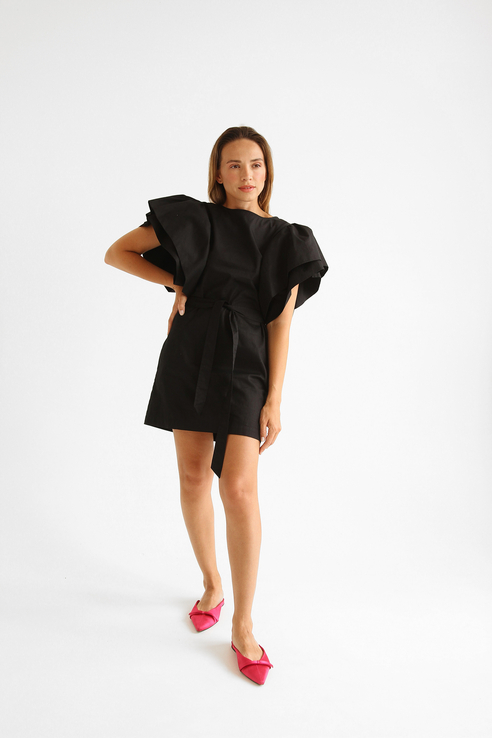 

Платье женское KHISMETOVA dress S22-367 черное M, S22-367