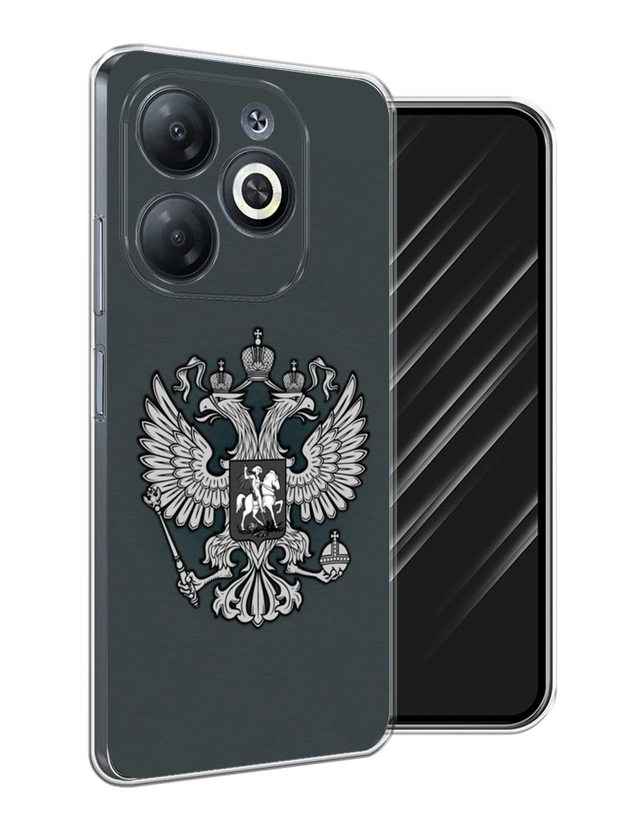 

Чехол Awog на Infinix Smart 8/8 HD/Hot 40i "Герб России серый", 3105650-1