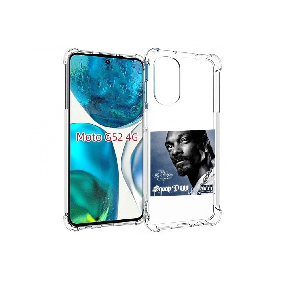 

Чехол MyPads Snoop Dogg THA BLUE CARPET TREATMENT для Motorola Moto G82 / Moto G52, Прозрачный, Tocco