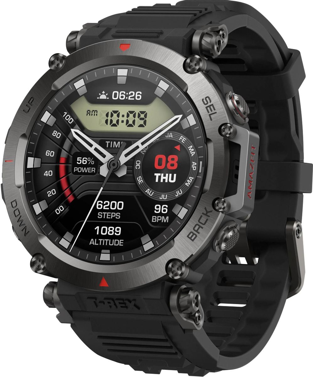 

Смарт-часы AMAZFIT T-Rex Ultra A2142, 47.3мм, 1.39, черный / черный