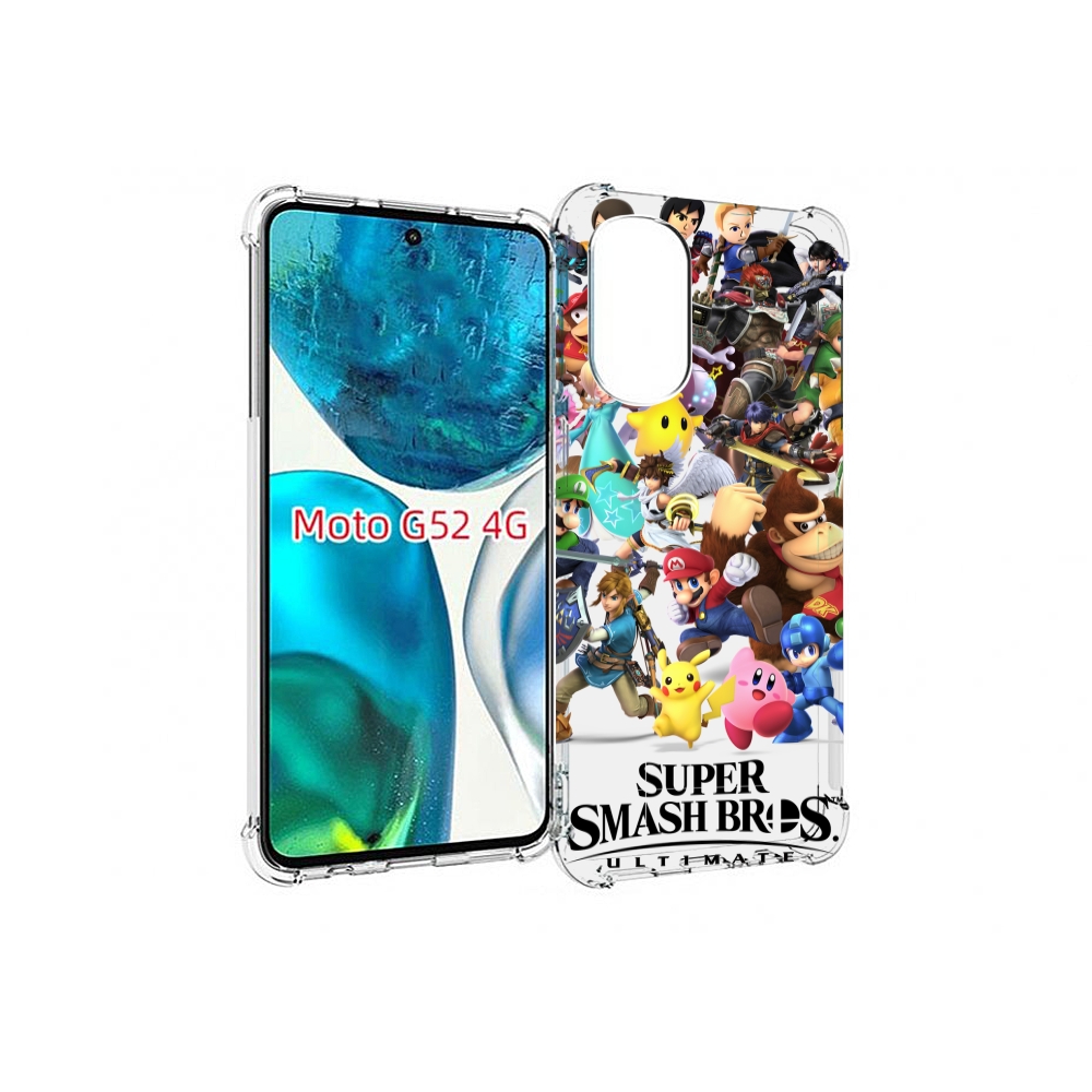 

Чехол MyPads Super Smash Bros для Motorola Moto G82 / Moto G52, Прозрачный, Tocco