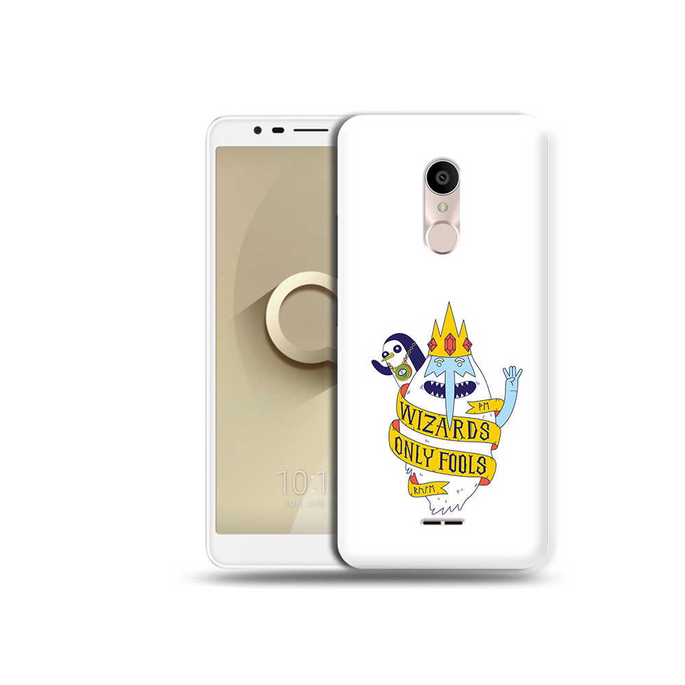 

Чехол MyPads Tocco для Alcatel 3C 5026D время приключений снежный король, Прозрачный, Tocco