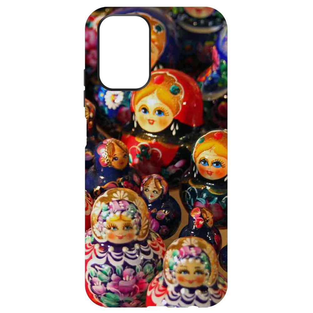 Чехол-накладка Krutoff Soft Case Матрешка для Xiaomi Redmi Note 10