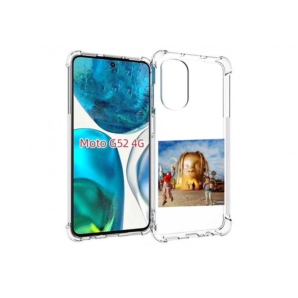 

Чехол MyPads Travis Scott - Astroworld для Motorola Moto G82 / Moto G52, Прозрачный, Tocco