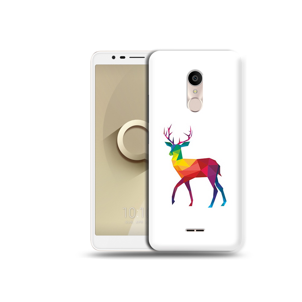 

Чехол MyPads Tocco для Alcatel 3C 5026D геометрический олень, Прозрачный, Tocco