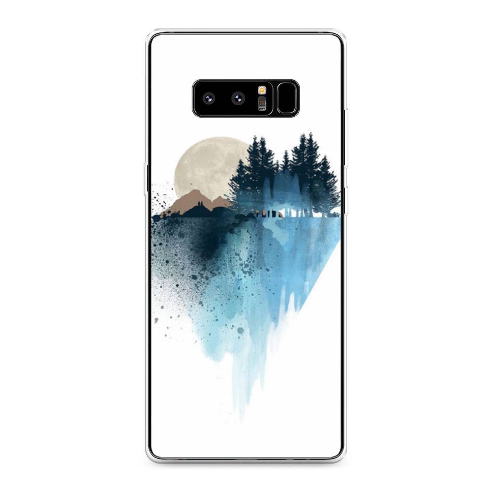

Чехол Awog на Samsung Galaxy Note 8 "Горы 5", Голубой, 25250-4