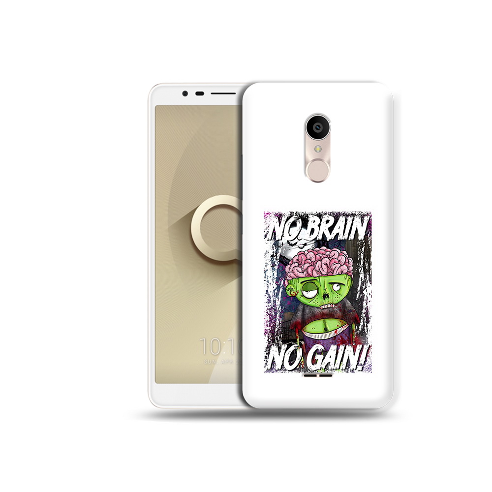 

Чехол MyPads Tocco для Alcatel 3C 5026D глупый зомби, Прозрачный, Tocco