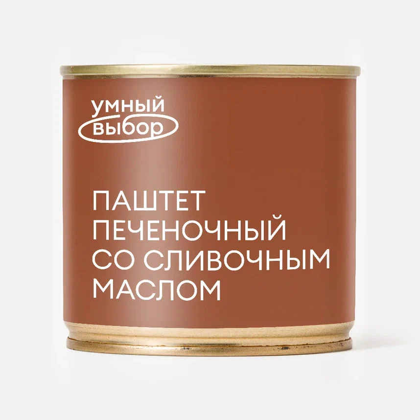 

Паштет Умный выбор печёночный, со сливочным маслом, 250 г
