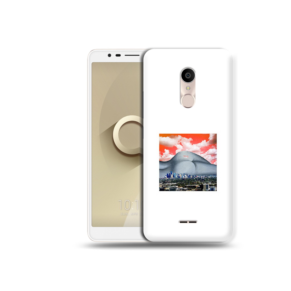 

Чехол MyPads Tocco для Alcatel 3C 5026D город с девушкой на фоне, Прозрачный, Tocco