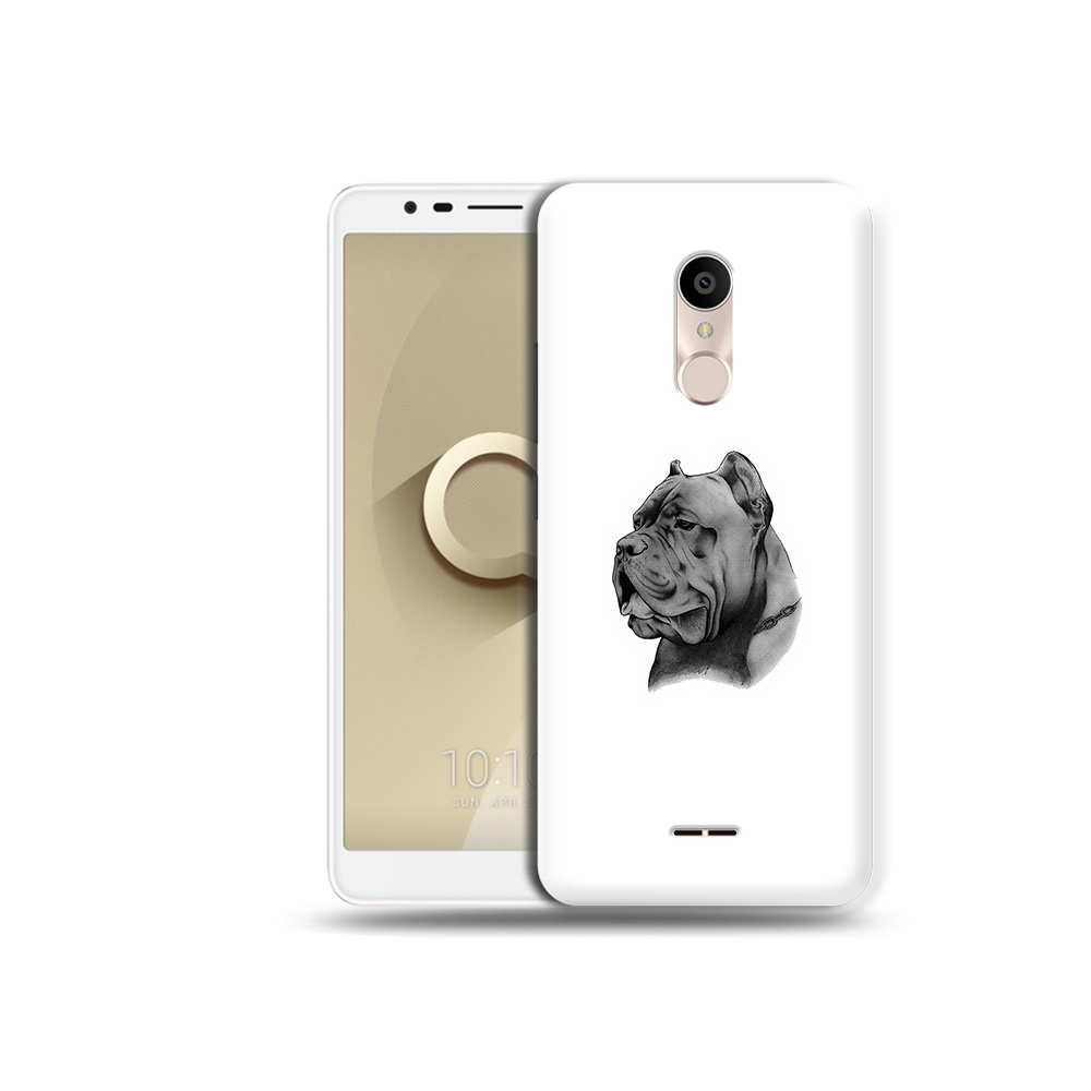 

Чехол MyPads Tocco для Alcatel 3C 5026D грозный бульдог, Прозрачный, Tocco