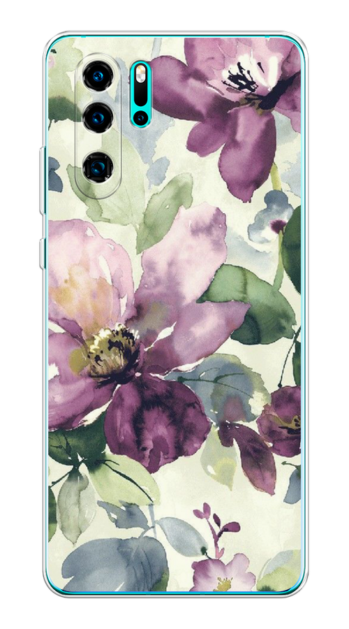 

Чехол Awog на Huawei P30 Pro "Сиреневые цветы-акварель", Разноцветный, 67650-10
