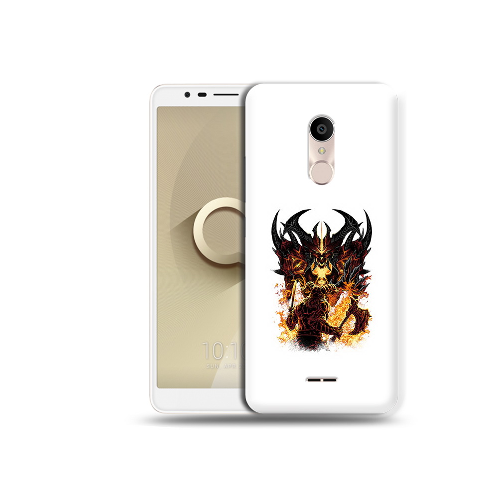 

Чехол MyPads Tocco для Alcatel 3C 5026D демон shadow fiend, Прозрачный, Tocco