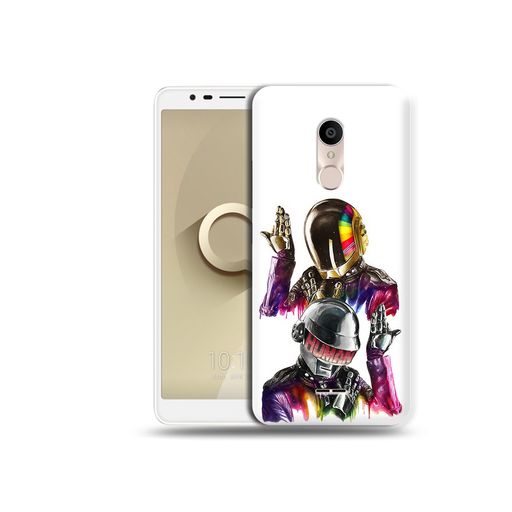 

Чехол MyPads Tocco для Alcatel 3C 5026D диско космонавты, Прозрачный, Tocco