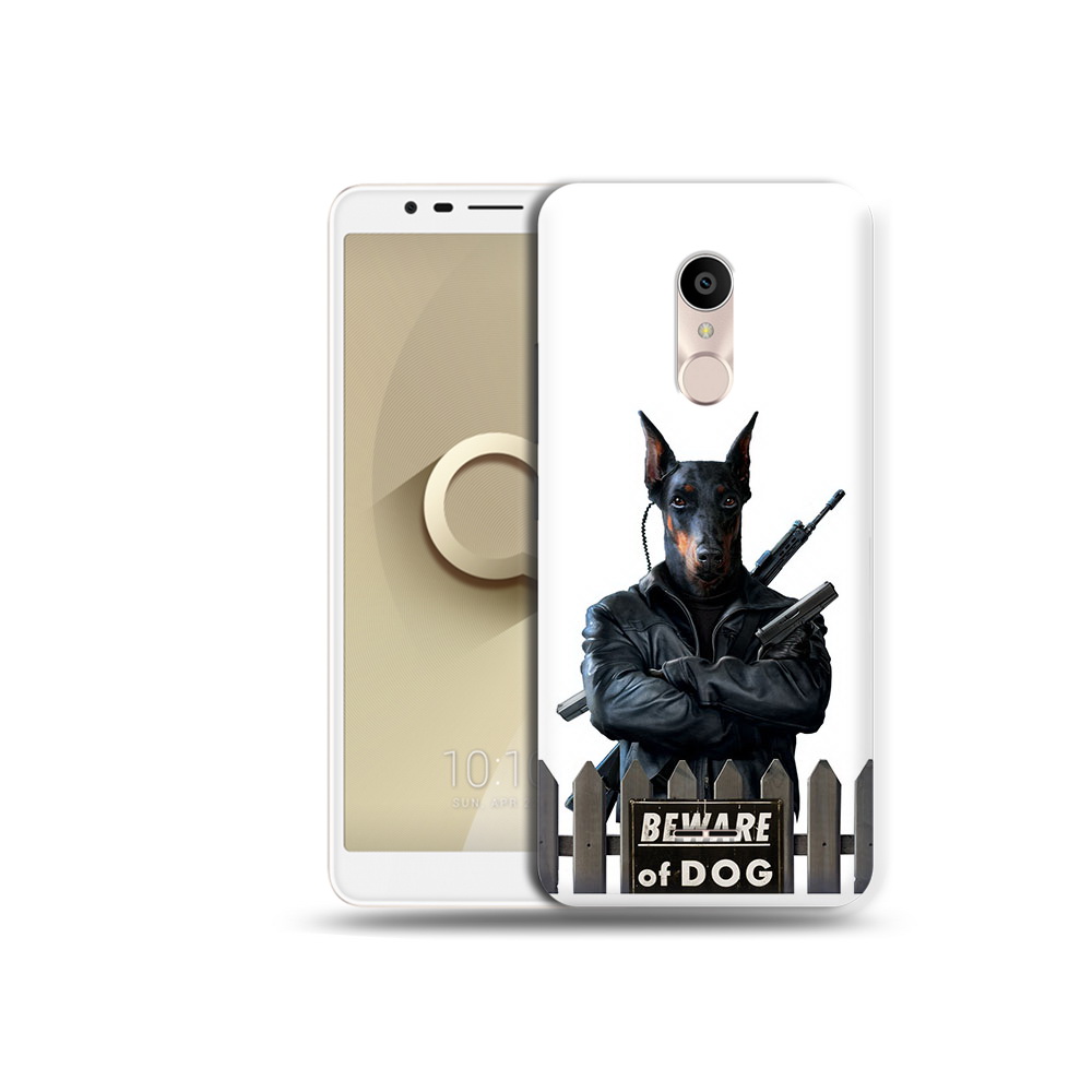 

Чехол MyPads Tocco для Alcatel 3C 5026D доберман, Прозрачный, Tocco
