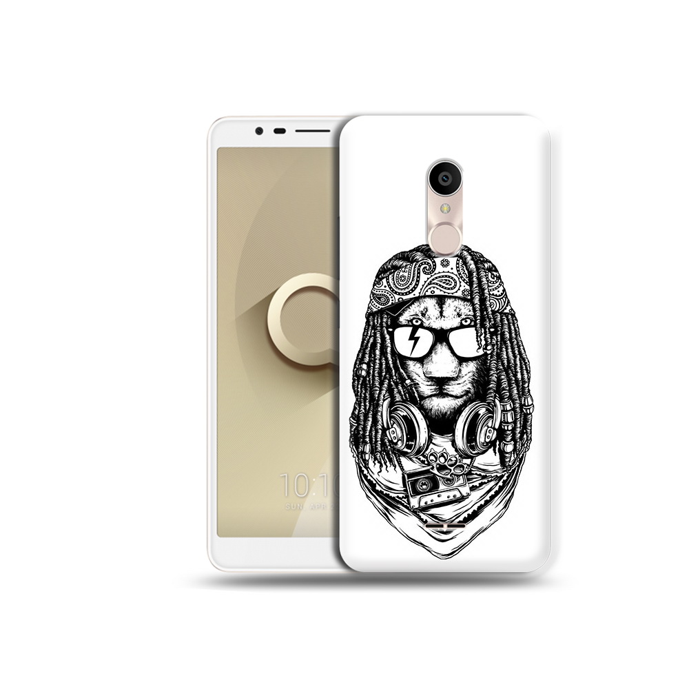 

Чехол MyPads Tocco для Alcatel 3C 5026D дреды льва, Прозрачный, Tocco