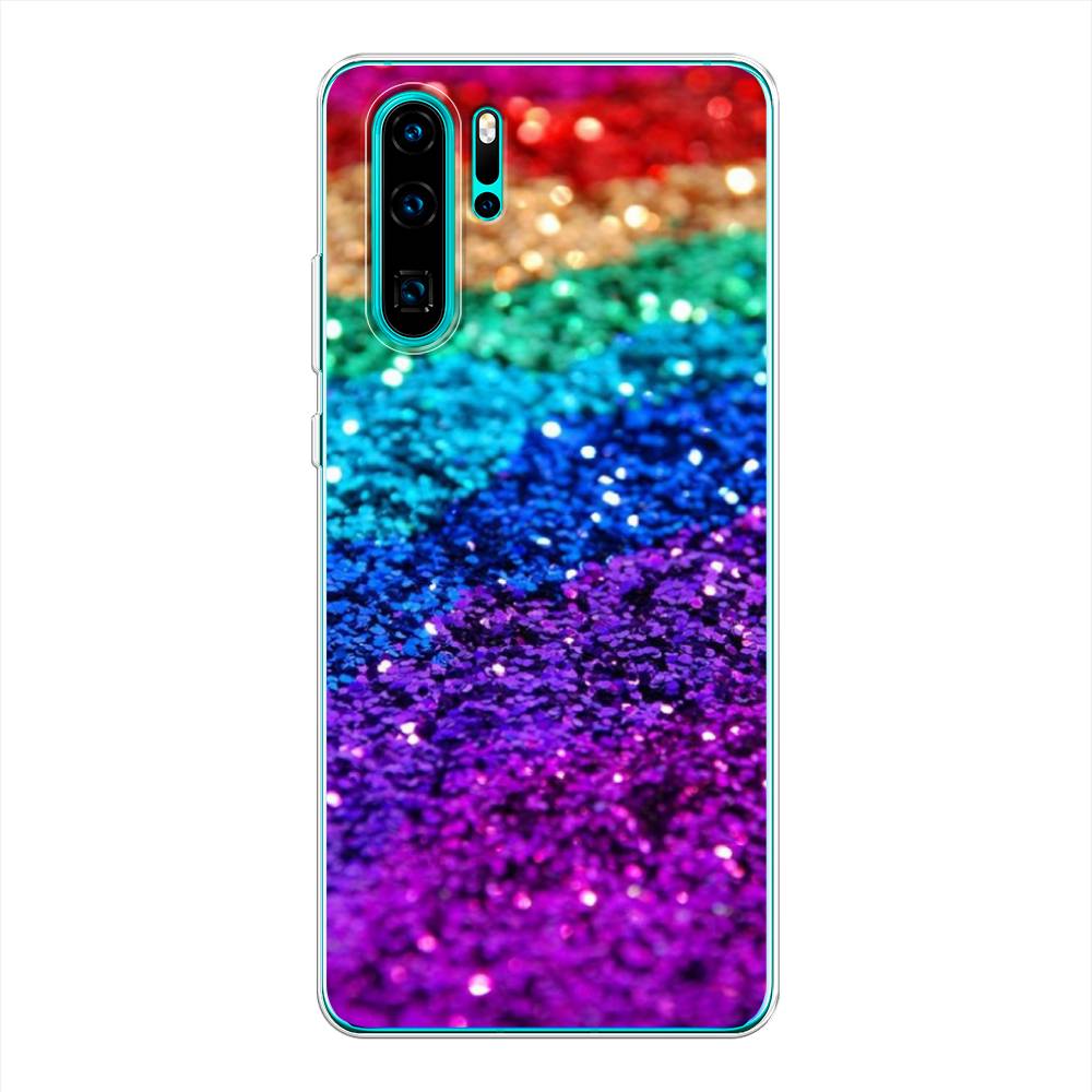 

Чехол Awog на Huawei P30 Pro "Блестящая радуга рисунок", Разноцветный, 67650-3