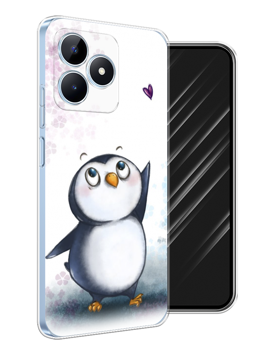 

Чехол Awog на Realme C60 "Пингвин и сердечко", Белый, 2516550-1