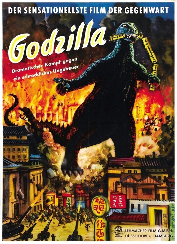 

Постер к фильму "Годзилла" (Gojira) 50x70 см