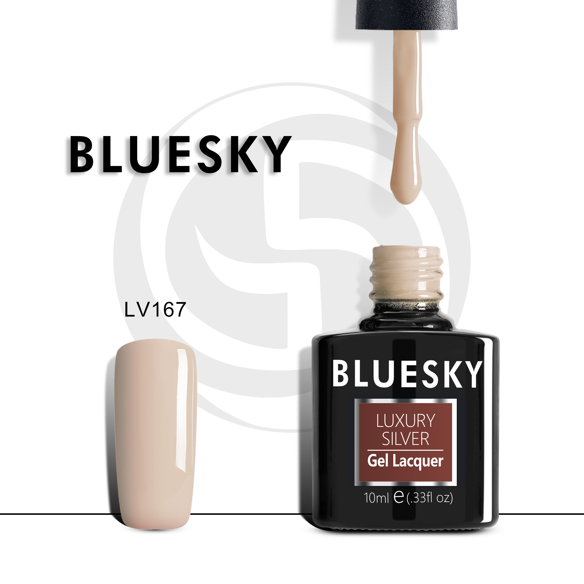 

Гель-лак №167 Luxury Silver 10 мл, BLUESKY