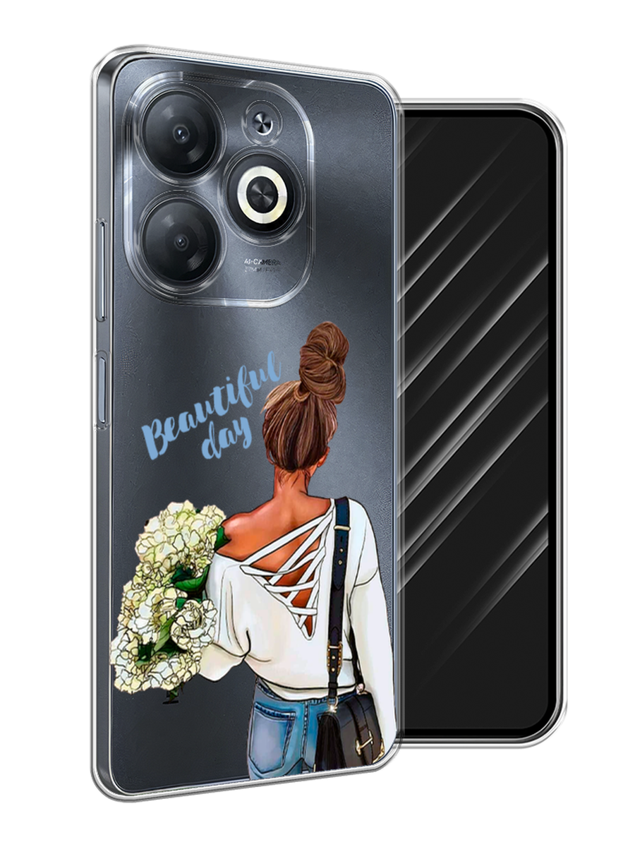 

Чехол Awog на Infinix Smart 8/8 HD/Hot 40i "Beautiful day vector", Коричневый;белый;зеленый, 3105650-1