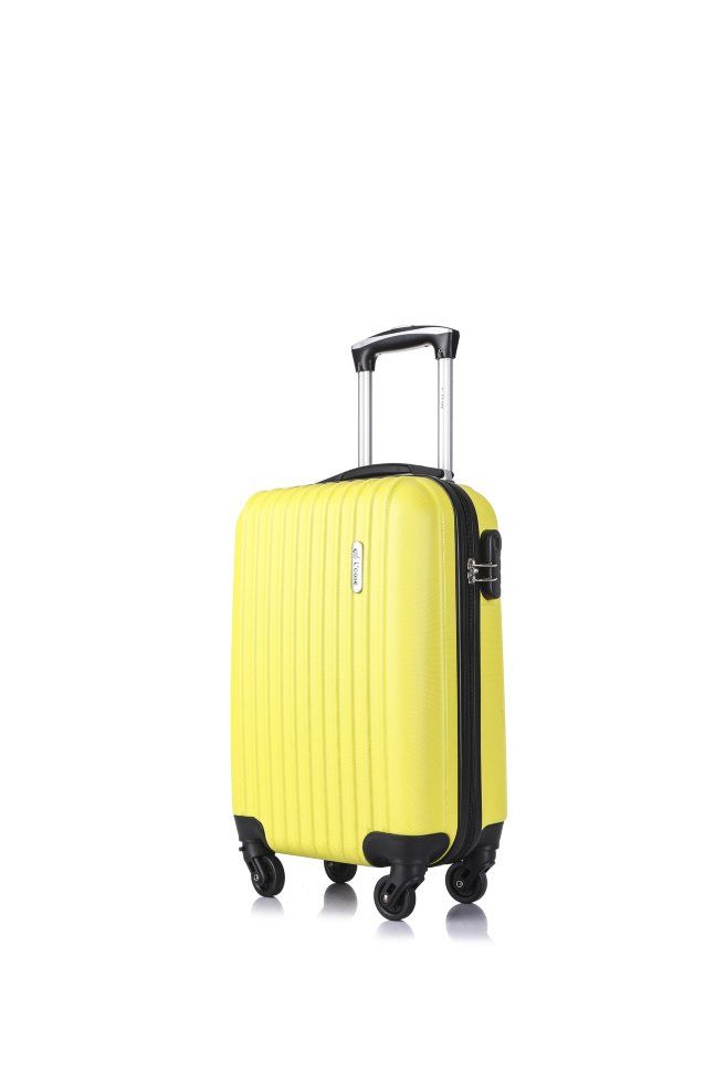 

Чемодан унисекс L'Case Krabi желтый, р. S, Krabi