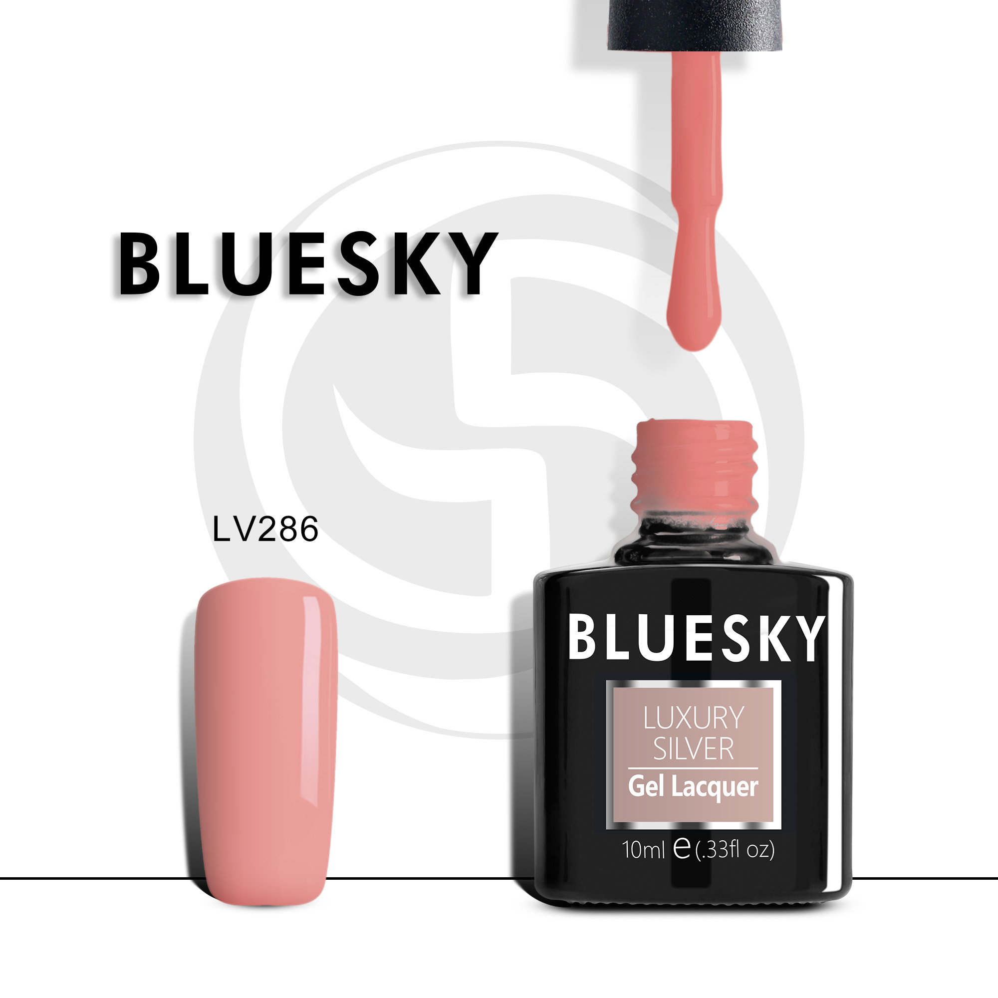 

Гель-лак №286 Luxury Silver 10 мл, BLUESKY