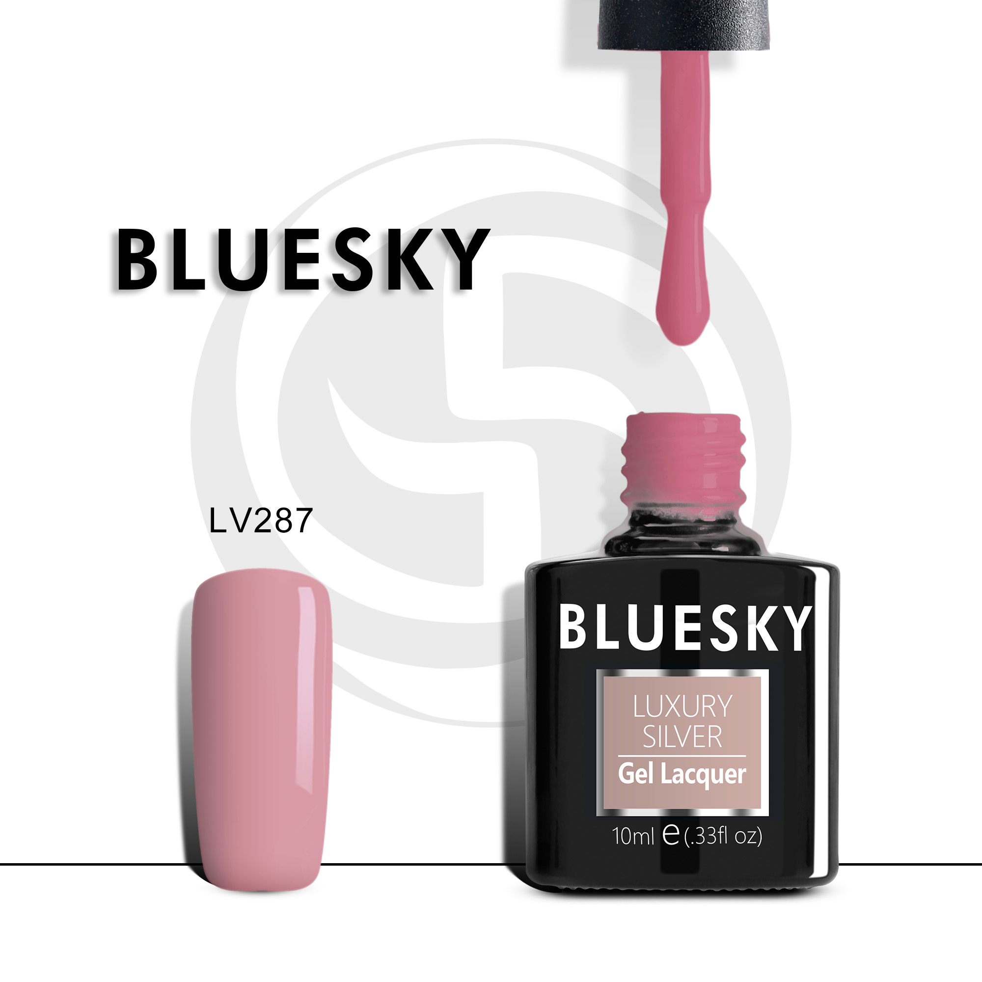 

Гель-лак №287 Luxury Silver 10 мл, BLUESKY
