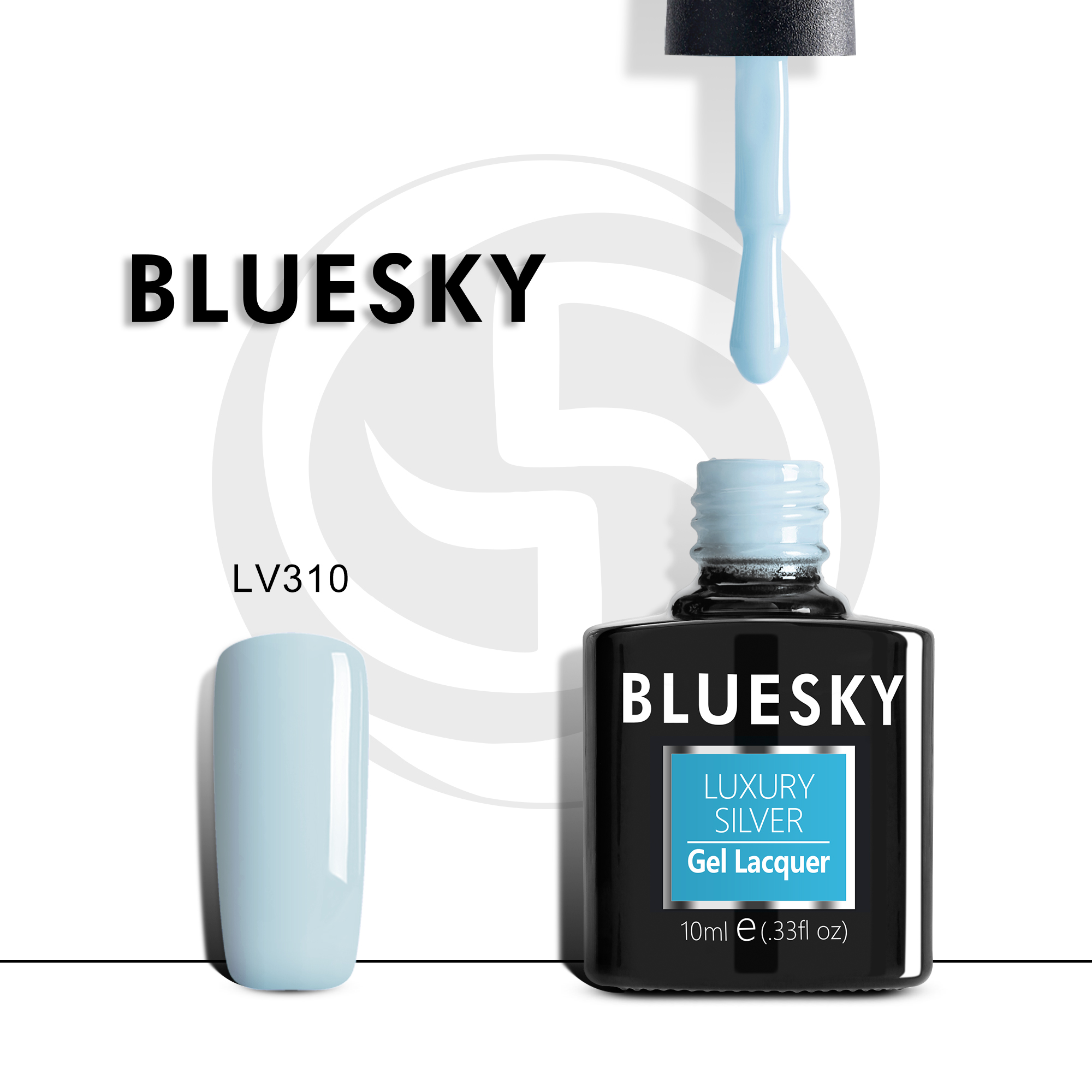 

Гель-лак №310 Luxury Silver 10 мл, BLUESKY