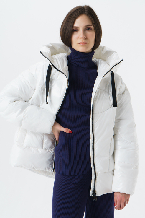 

Куртка женская GEOX W1429EF1499 белая 44, W1429EF1499