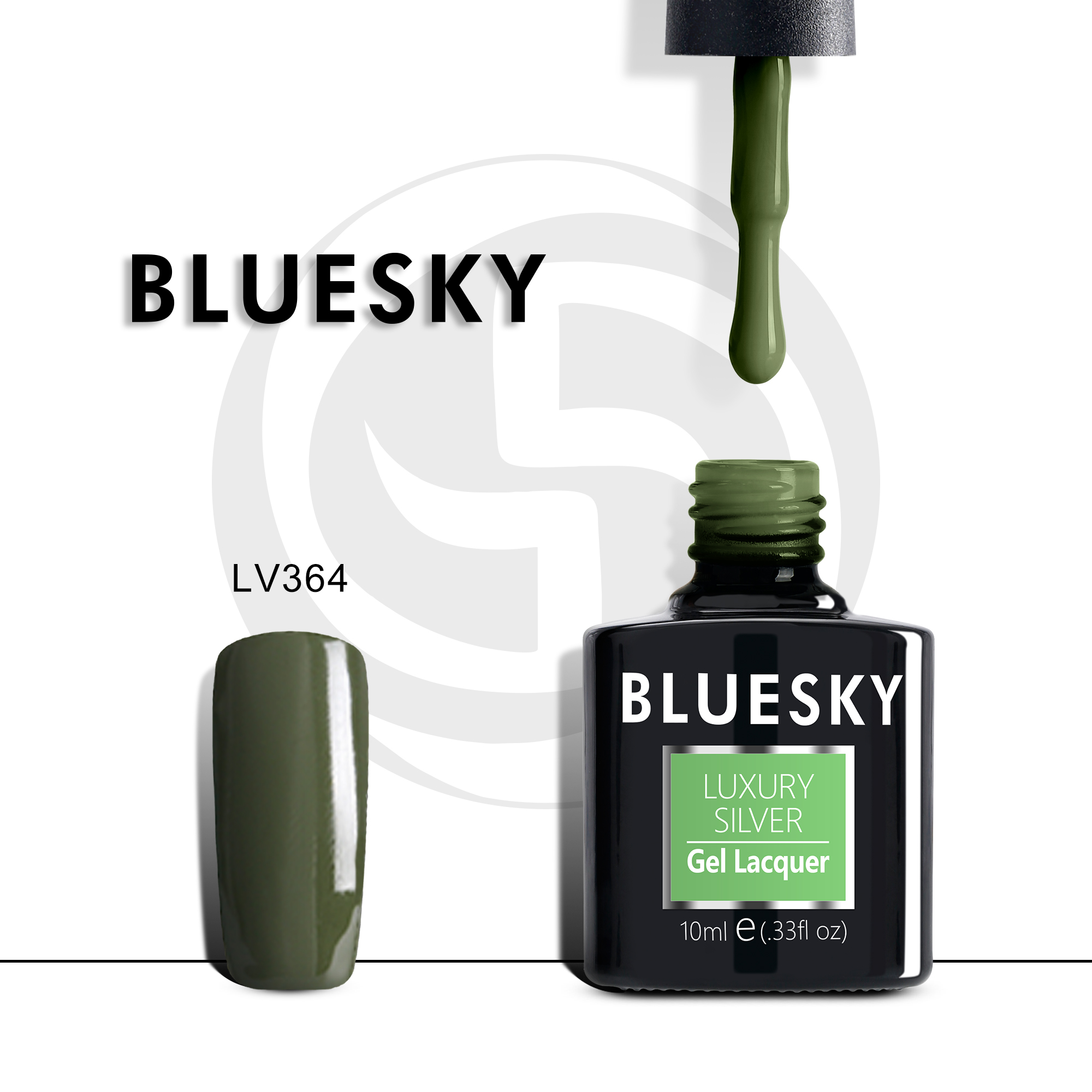 

Гель-лак №364 Luxury Silver 10 мл, BLUESKY
