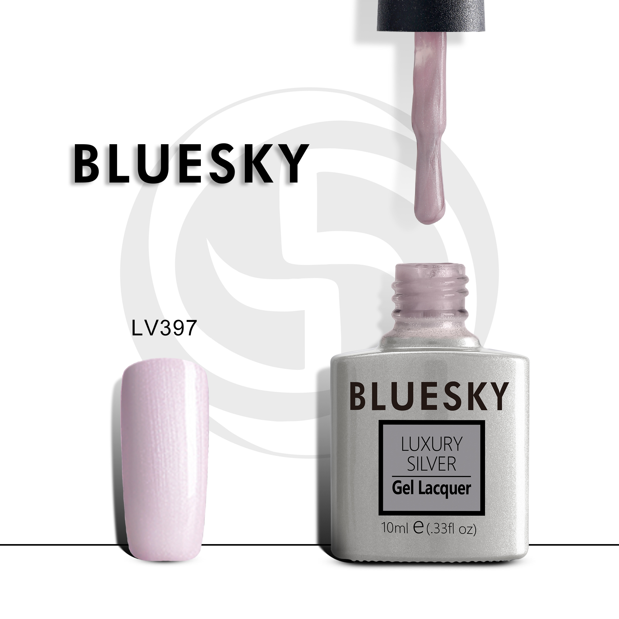 

Гель-лак №397 Luxury Silver 10 мл, BLUESKY